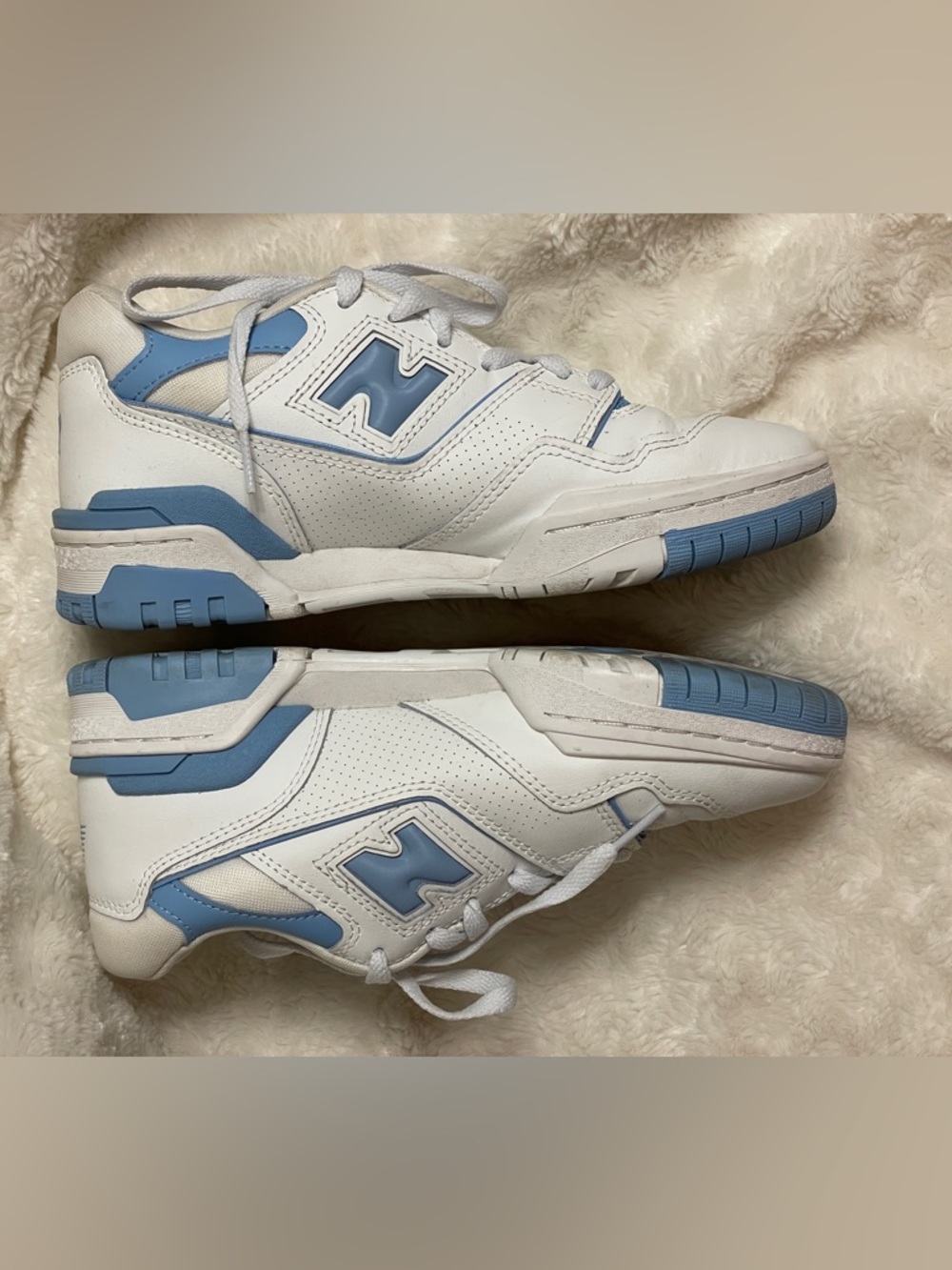 New Balance 550 Women Size 7‎ Blue Haze White Athletic Retro Sneaker BBW550BC
